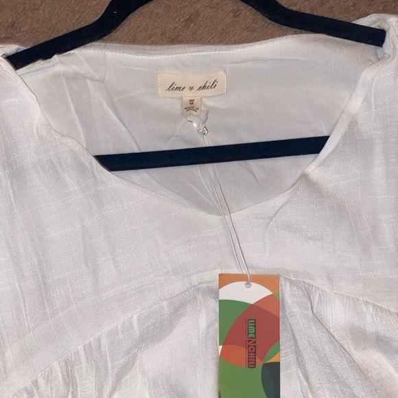 Lime and Chili Size Medium White Dress - Picture 2 of 5